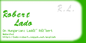 robert lado business card